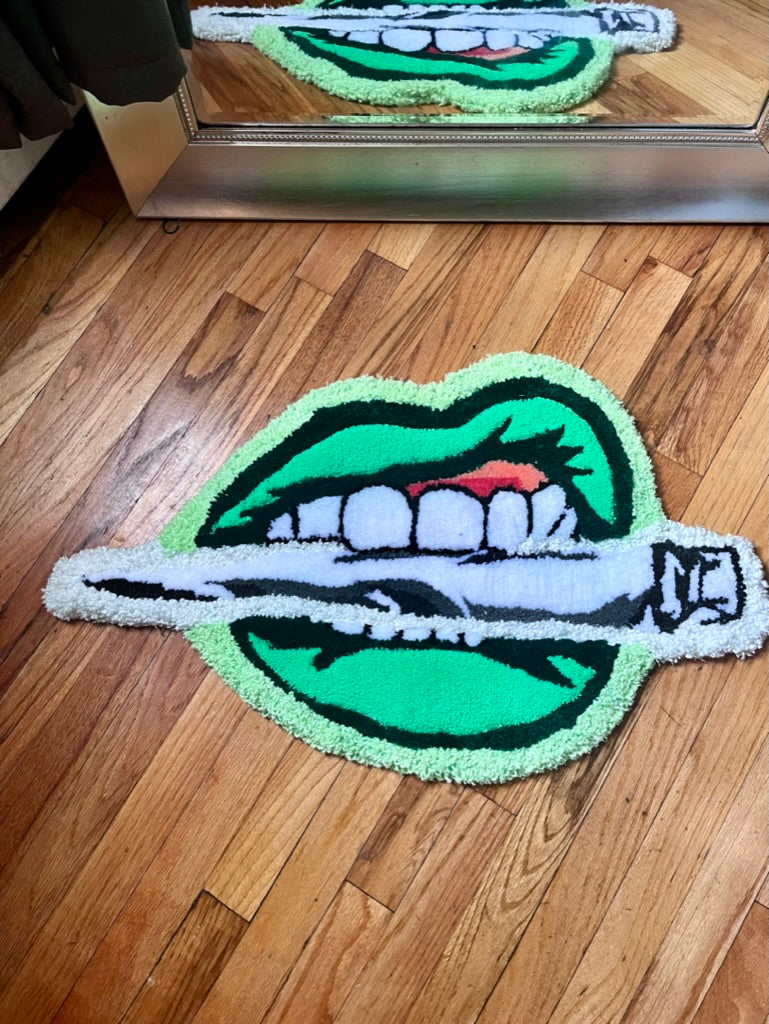 Glowing smokers lips