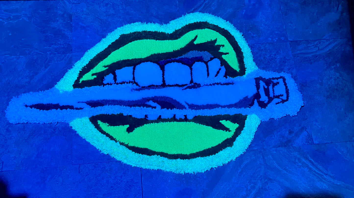 Glowing smokers lips
